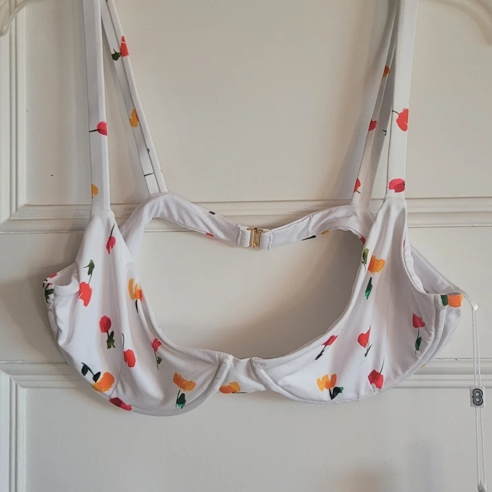 Caroline Constas Floral Print Women's Bikini Size Large NWT